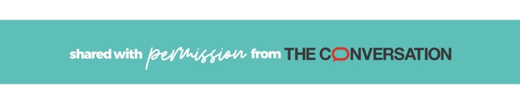 Shared with permission from The Conversation banner.
