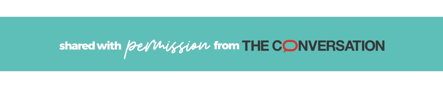 Shared with permission from The Conversation banner.