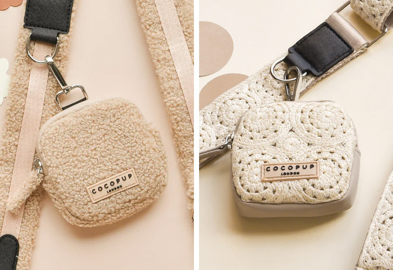 Cocopup London clip-on treat pouches.